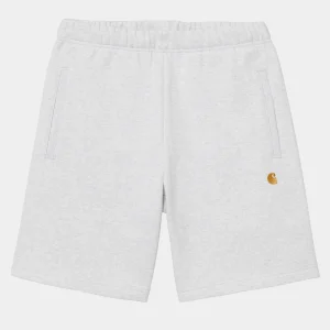 Best Carhartt WIP Chase Sweat Short Ash Heather / Gold