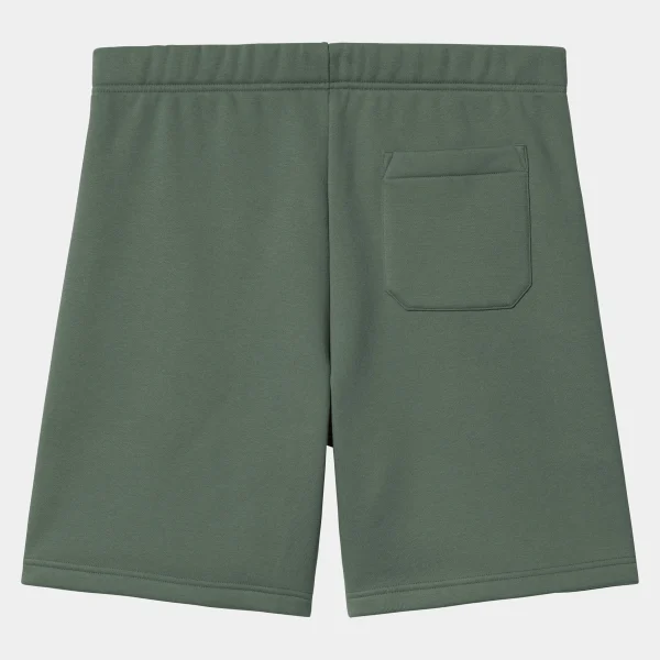 Sale Carhartt WIP Chase Sweat Short Duck Green / Gold