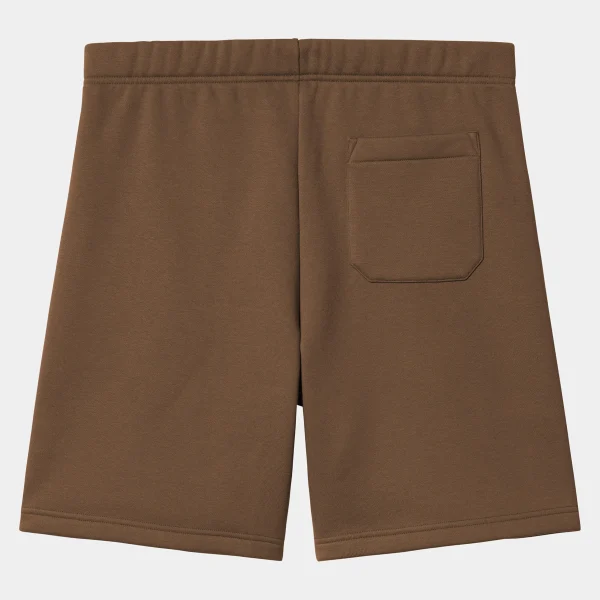 Clearance Carhartt WIP Chase Sweat Short Chocolate / Gold