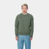 Sale Carhartt WIP Chase Sweatshirt Duck Green / Gold