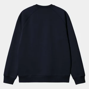 Cheap Carhartt WIP Chase Sweatshirt Dark Navy / Gold