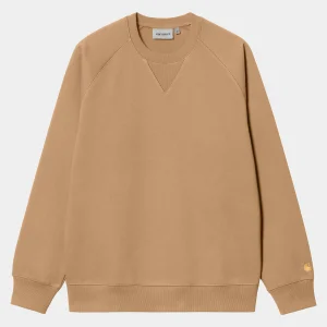 Cheap Carhartt WIP Chase Sweatshirt Peanut / Gold