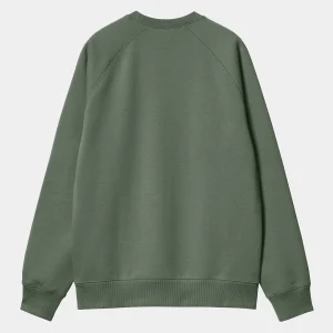 Sale Carhartt WIP Chase Sweatshirt Duck Green / Gold