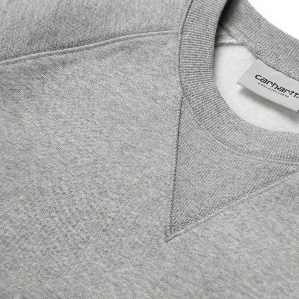 Best Sale Carhartt WIP Chase Sweatshirt Grey Heather / Gold