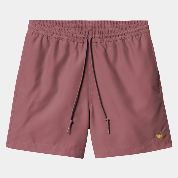 Flash Sale Carhartt WIP Chase Swim Trunk Dusty Fuchsia / Gold