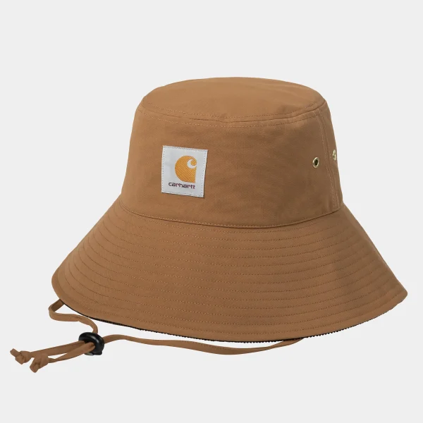 Sale Carhartt WIP Clarton Bucket Hat Hamilton Brown / Tobacco