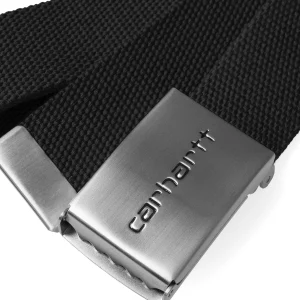 Cheap Carhartt WIP Clip Belt Chrome Black