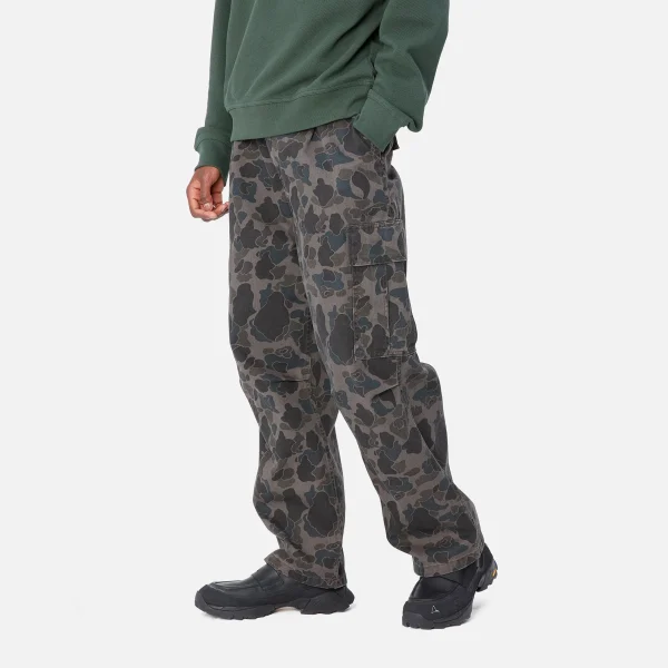 Discount Carhartt WIP Cole Cargo Pant Camo Duck, Grey