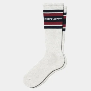 Best Carhartt WIP Connors Socks Ash Heather / Air Force Blue / Scarlet