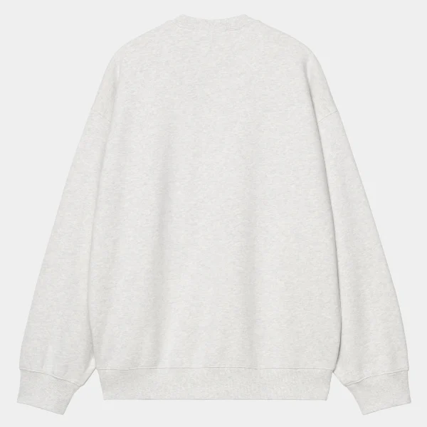 Clearance Carhartt WIP Cross Screw Sweat Ash Heather / White