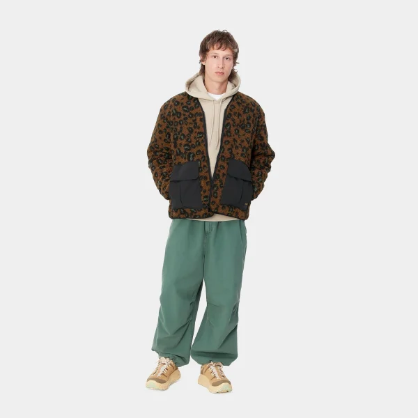 Online Carhartt WIP Devin Liner Camo Leo Jacquard, Tamarind / Black