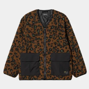 Online Carhartt WIP Devin Liner Camo Leo Jacquard, Tamarind / Black