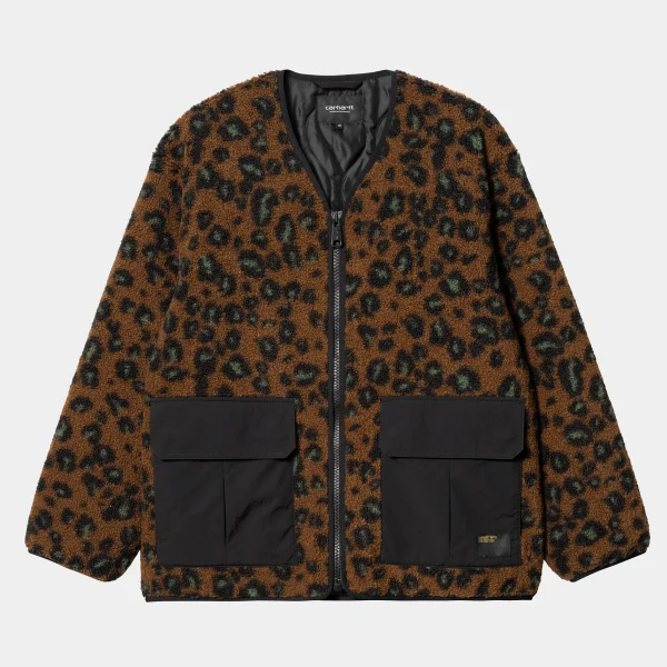 Online Carhartt WIP Devin Liner Camo Leo Jacquard, Tamarind / Black