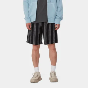 Cheap Carhartt WIP Dodson Short Dodson Stripe, Black