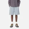 Hot Carhartt WIP Dodson Short Dodson Stripe, Misty Sky