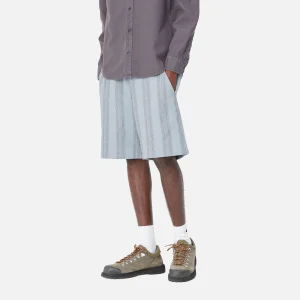 Hot Carhartt WIP Dodson Short Dodson Stripe, Misty Sky