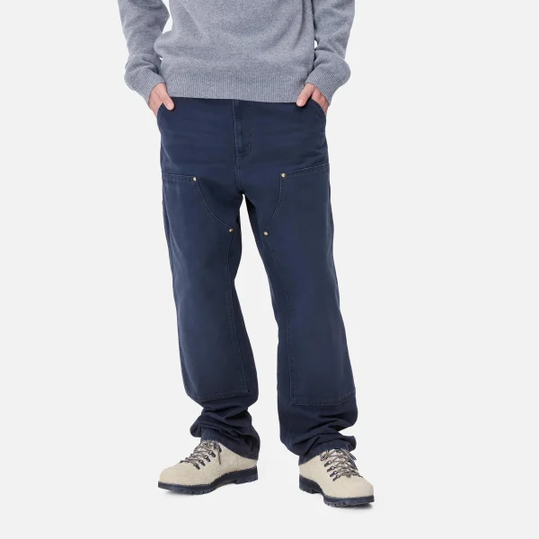 Shop Carhartt WIP Double Knee Pant Air Force Blue