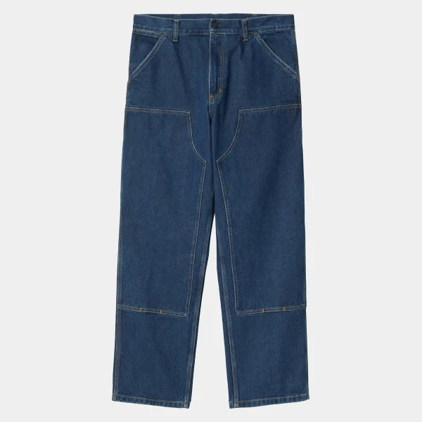 Discount Carhartt WIP Double Knee Pant Blue