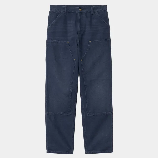 Shop Carhartt WIP Double Knee Pant Air Force Blue