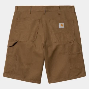 Shop Carhartt WIP Double Knee Short Hamilton Brown