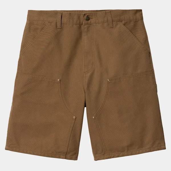 Shop Carhartt WIP Double Knee Short Hamilton Brown