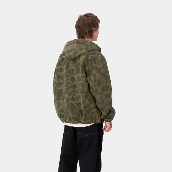 New Carhartt WIP Duck Active Jacket Camo Duck, Green / Office Green