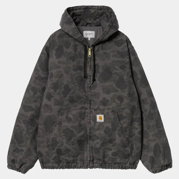 Hot Carhartt WIP Duck Active Jacket Camo Duck, Green / Graphite