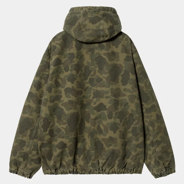 New Carhartt WIP Duck Active Jacket Camo Duck, Green / Office Green