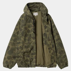 New Carhartt WIP Duck Active Jacket Camo Duck, Green / Office Green