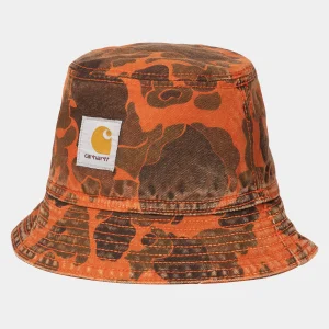 Discount Carhartt WIP Duck Bucket Hat Camo Duck, Green / Turmeric