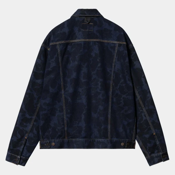 Shop Carhartt WIP Duck Helston Jacket Camo Duck, Blue