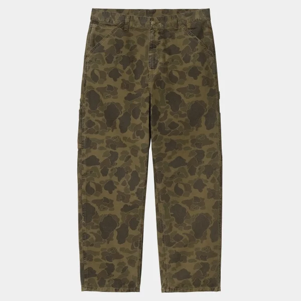 Best Carhartt WIP Duck Single Knee Pant Camo Duck, Green / Office Green