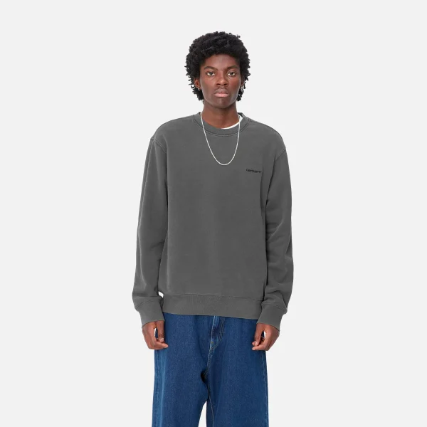 Cheap Carhartt WIP Duster Script Sweat Black