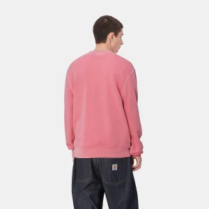 Discount Carhartt WIP Duster Script Sweat Charm Pink