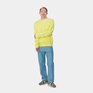 Store Carhartt WIP Duster Script Sweat Arctic Lime