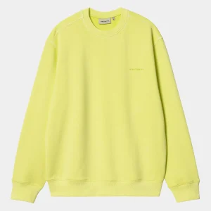 Store Carhartt WIP Duster Script Sweat Arctic Lime