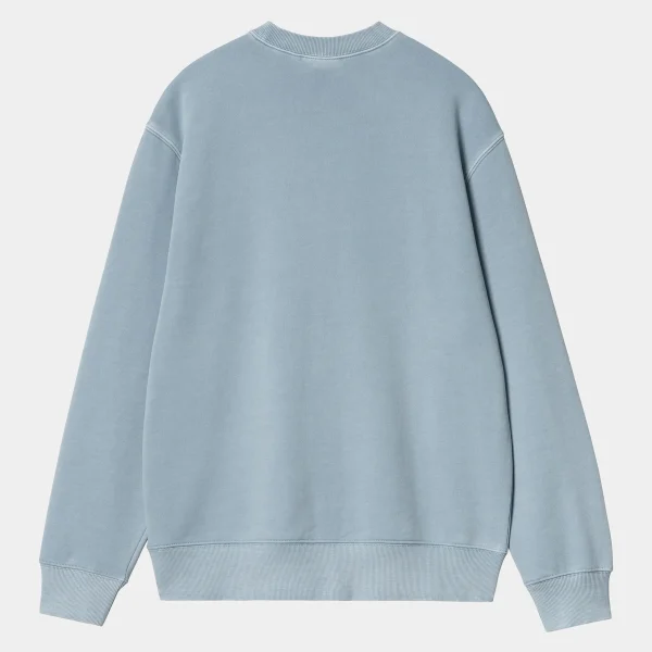 Clearance Carhartt WIP Duster Script Sweat Misty Sky