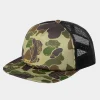 New Carhartt WIP Flying Ducks Trucker Cap Camo Duck, Green