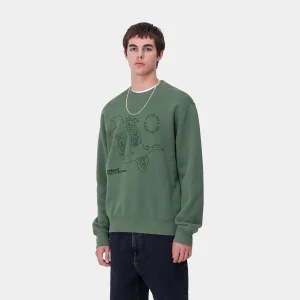 New Carhartt WIP Flying Ducks Sweat Duck Green