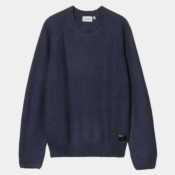 Shop Carhartt WIP Forth Sweater Air Force Blue