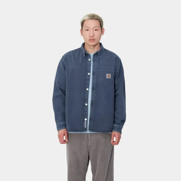 Store Carhartt WIP George Shirt Jac Air Force Blue