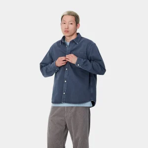 Store Carhartt WIP George Shirt Jac Air Force Blue