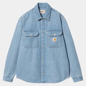 New Carhartt WIP Harvey Shirt Jac Blue