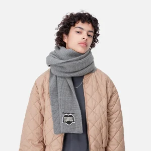 New Carhartt WIP Heart Train Patch Scarf Grey Heather