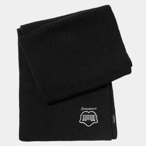 New Carhartt WIP Heart Train Patch Scarf Black