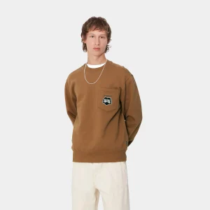 Store Carhartt WIP Heart Train Pocket Sweat Hamilton Brown