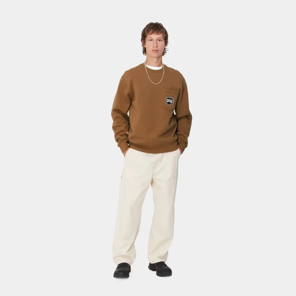 Store Carhartt WIP Heart Train Pocket Sweat Hamilton Brown