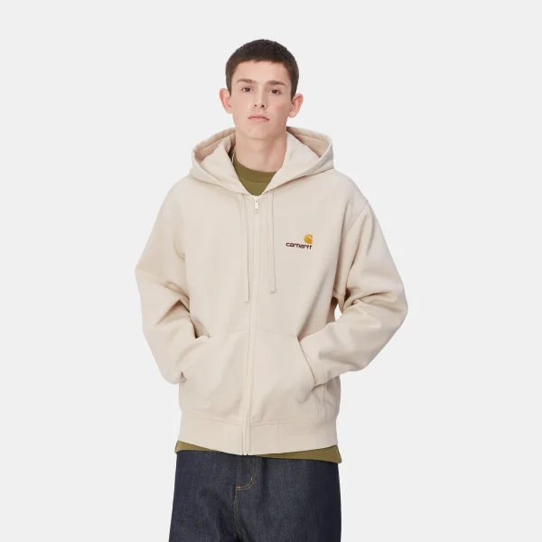 Flash Sale Carhartt WIP Hooded American Script Jacket Moonbeam