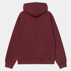 Online Carhartt WIP Hooded American Script Jacket Malbec