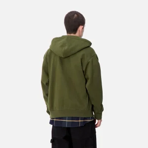 Online Carhartt WIP Hooded American Script Jacket Tarragon